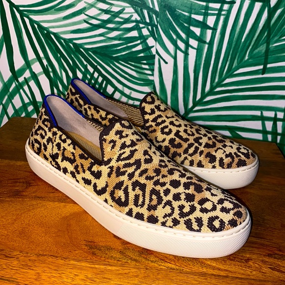 Rothy's Shoes - Rothy’s The Sneaker Leopard Knit Slip Ons Women’s 9
